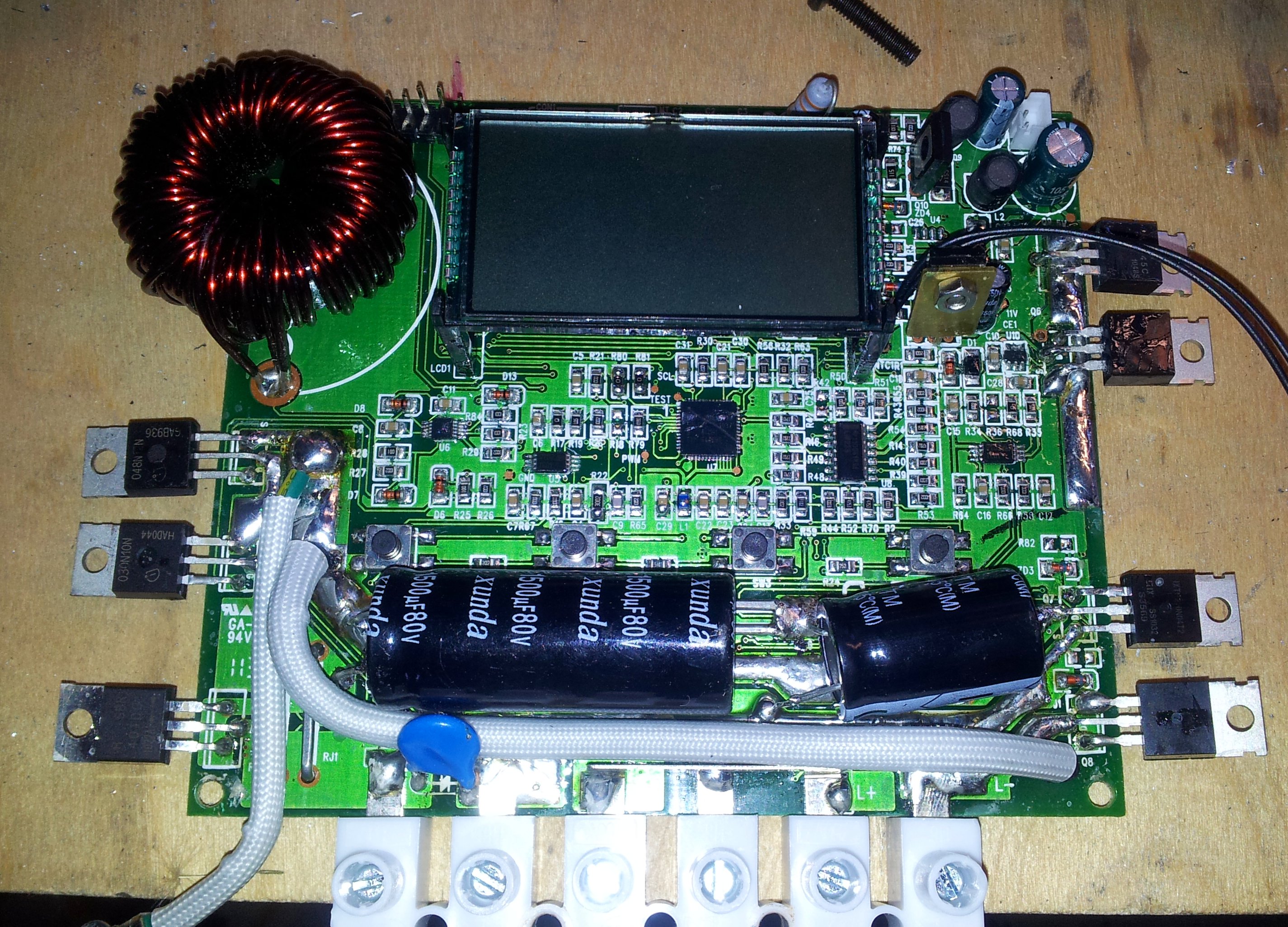 Front side of the PCB
