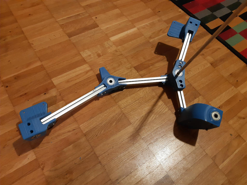 Rocker and bogie mostly assembled