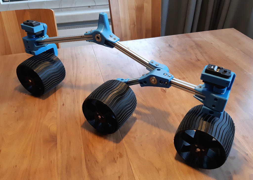 Left hand wheel assembly